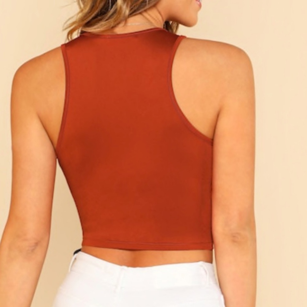 Cropped Orange Tank - Picture 2 of 4
